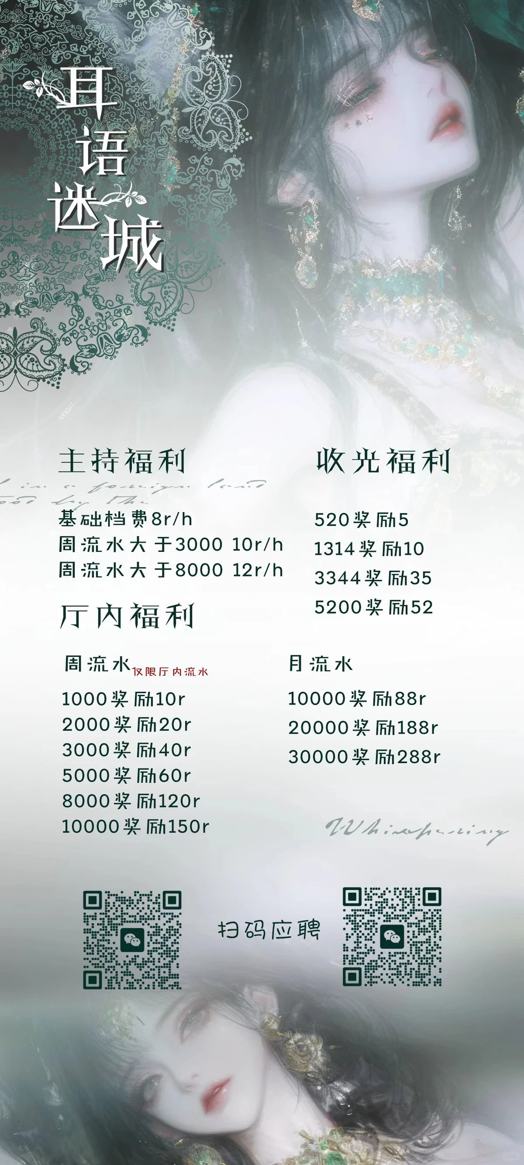 游戏厅招主持和陪玩