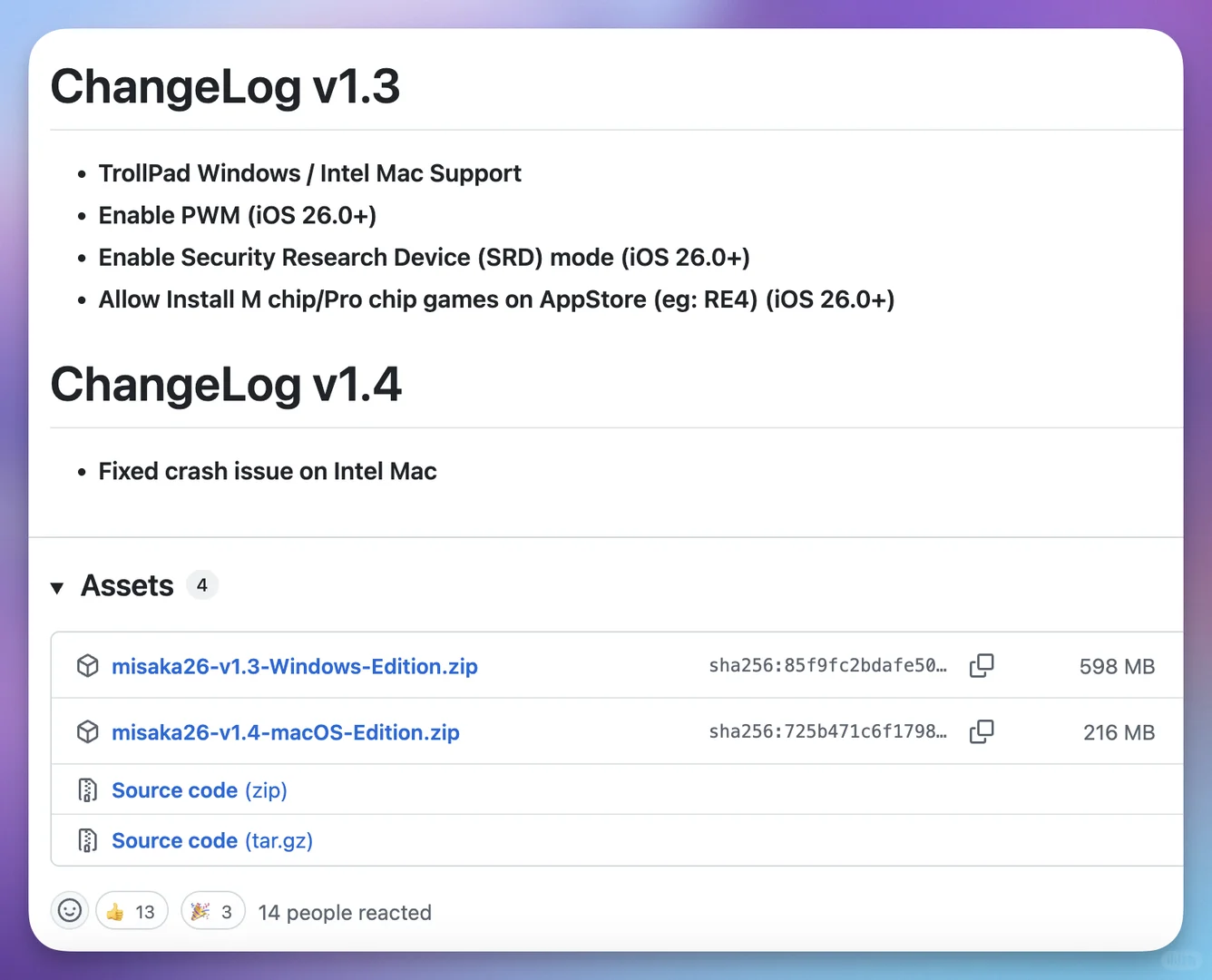 开启苹果AI ，Misaka26现已推出Windows版本