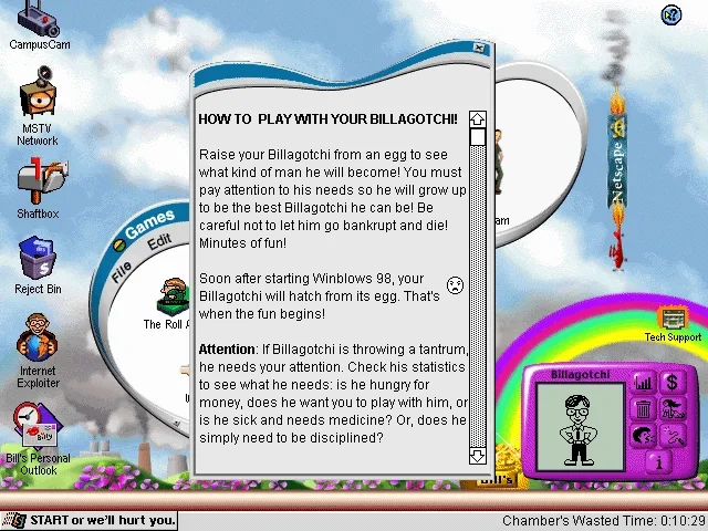 《Winblows 98》 一款恶搞微软的游戏