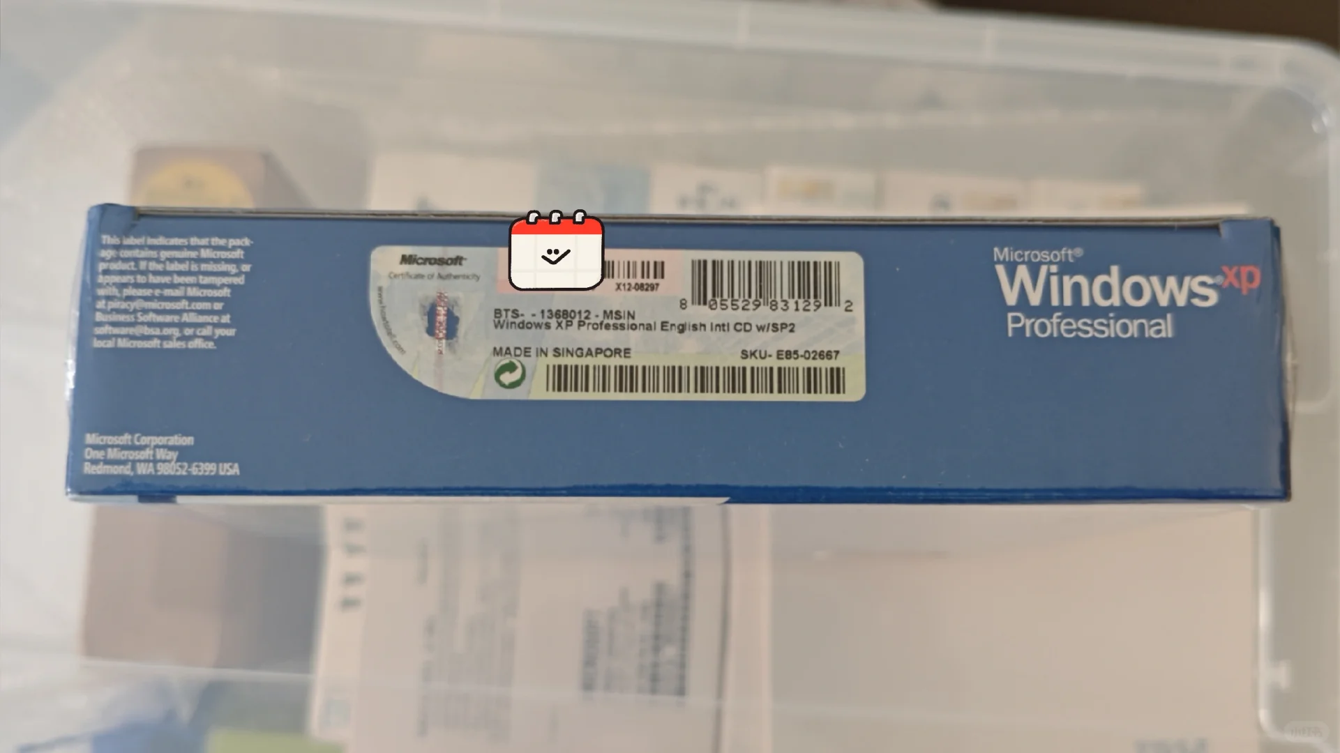 Windows XP 专业英文版 SP2 彩盒欣赏