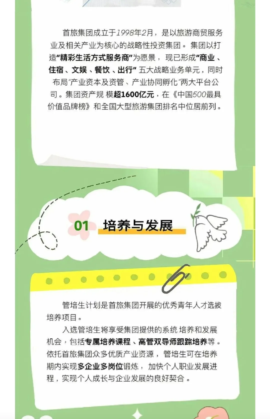 【校招】首旅集团2025年管培生招聘