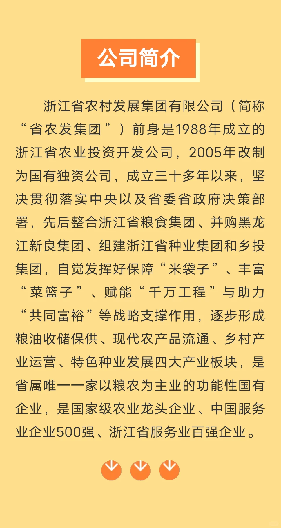 农学有岗 ｜国企｜浙江省农村发展集团
