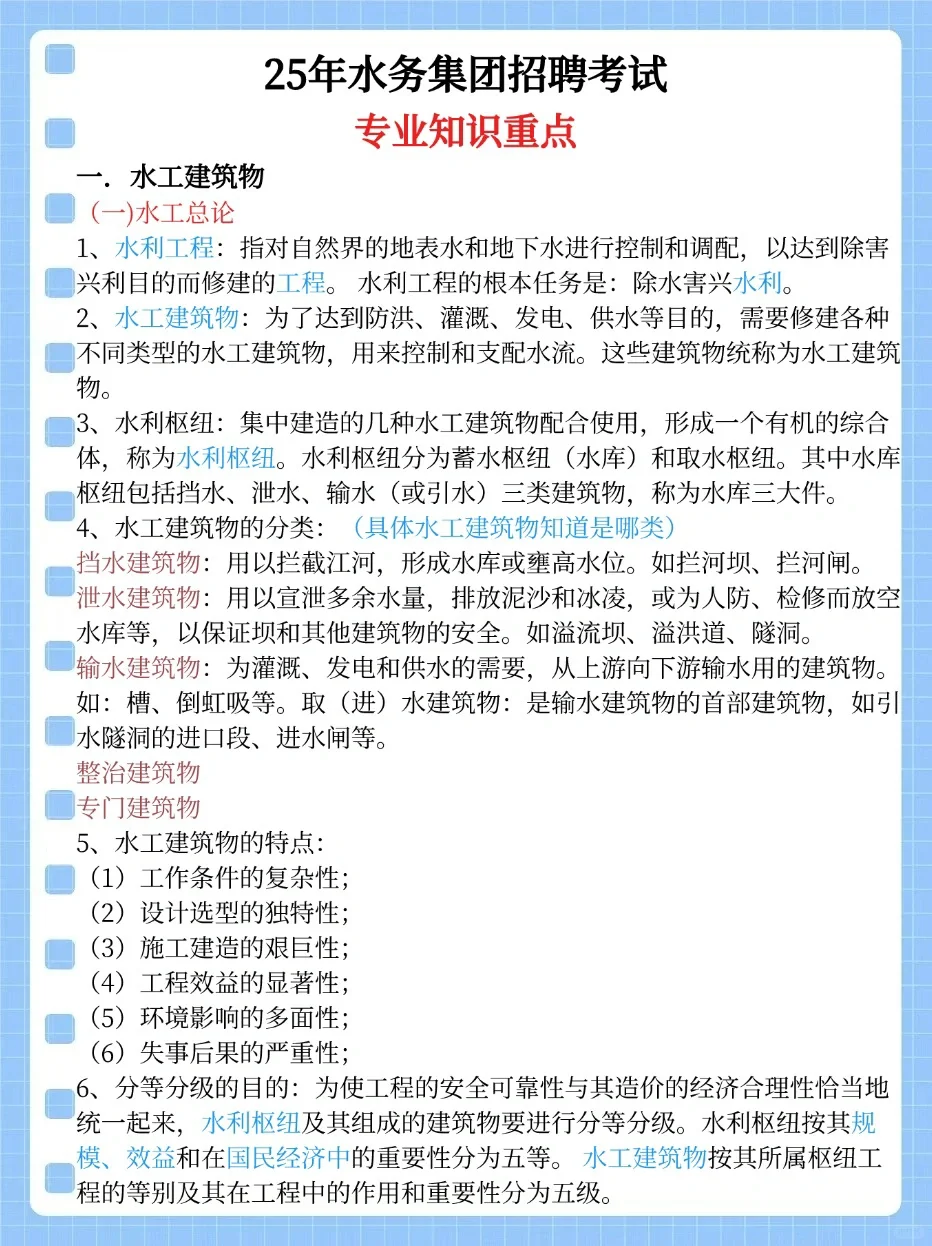 今年水务招聘，别裸考！！重复率92%抓紧背