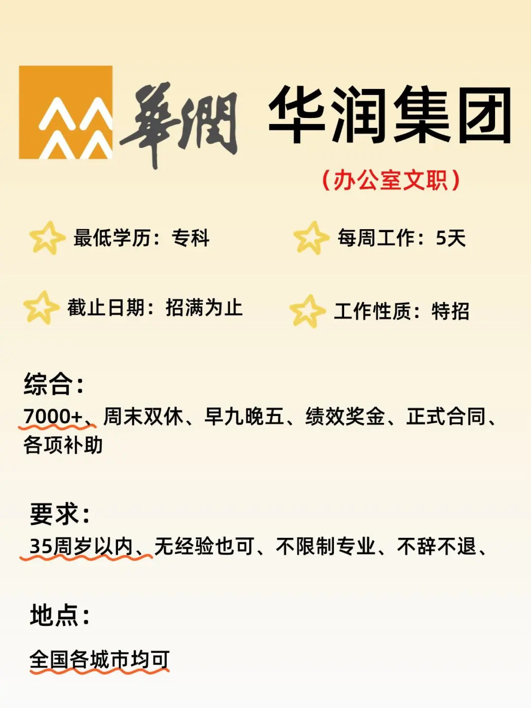 华润集团央国企招聘