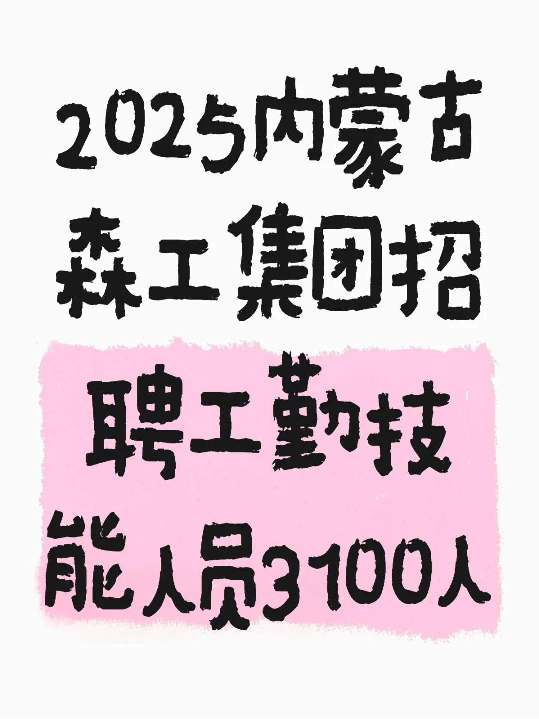 2025年森林工集团招聘