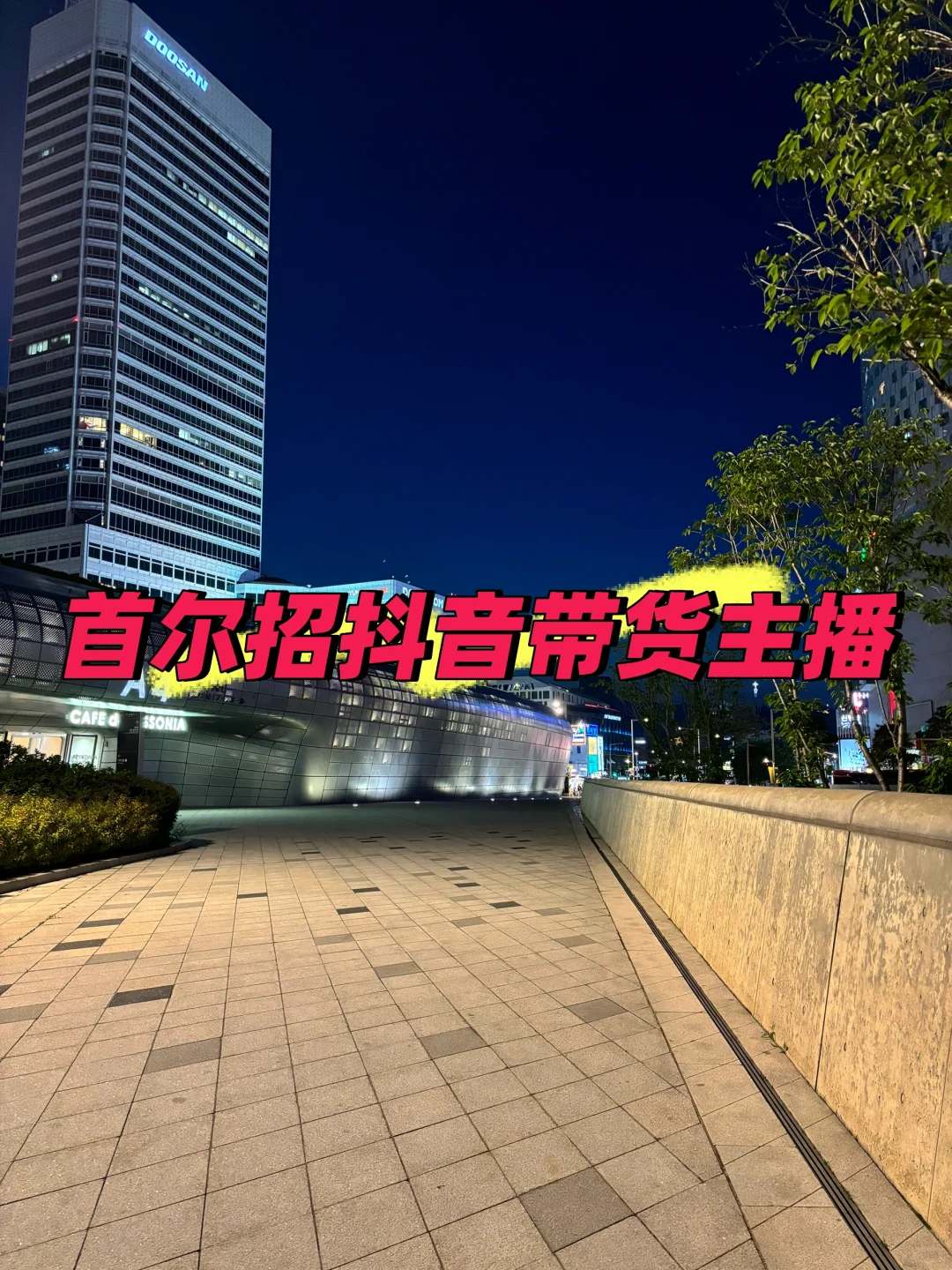 首尔招抖音带货主播
