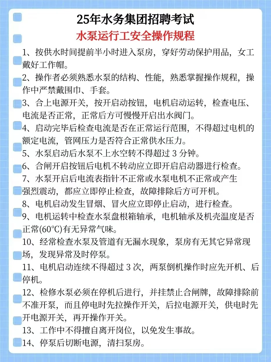 提醒今年参加水务集团招聘进度为零的，快背