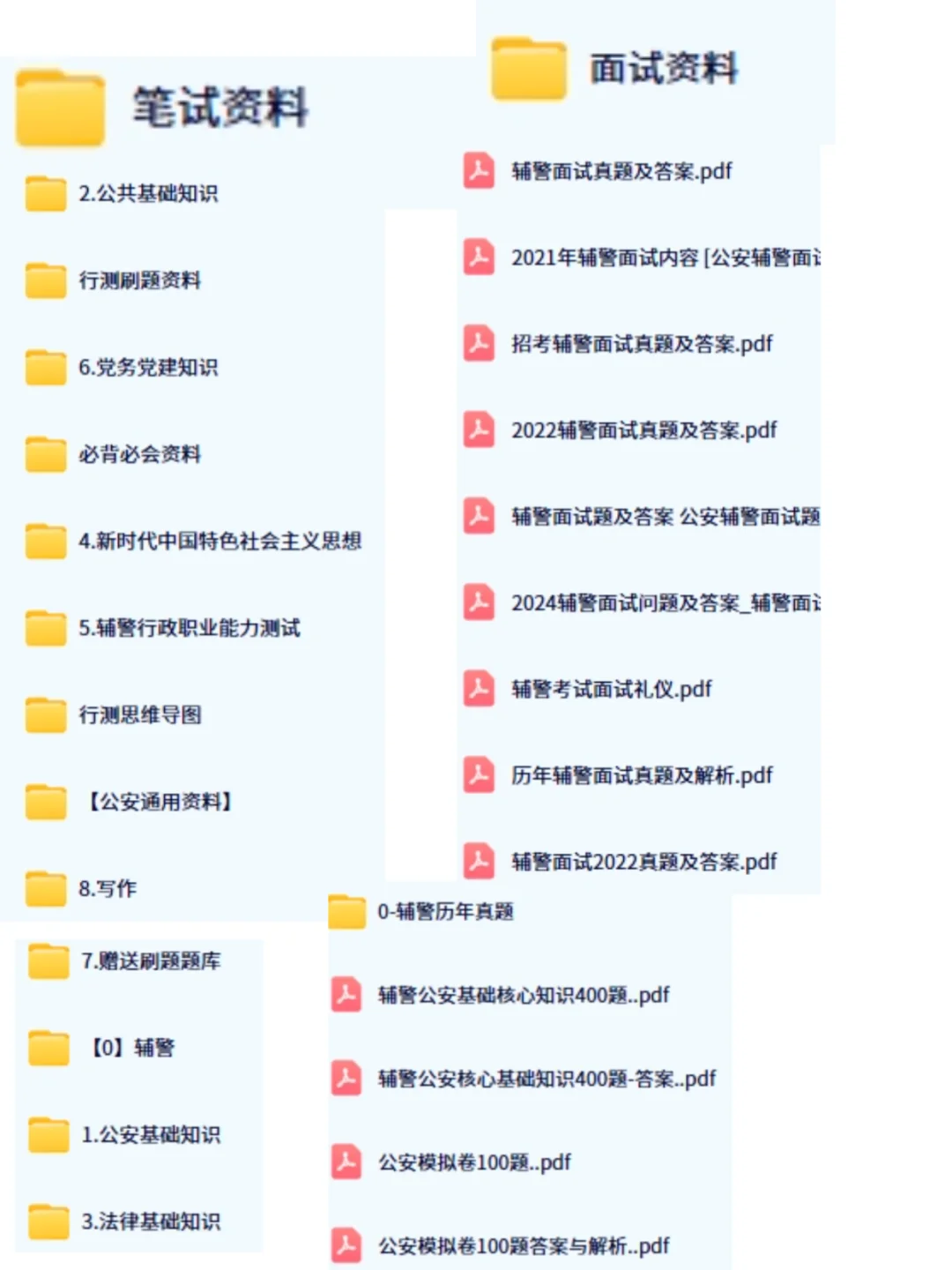 公安局招聘备考学习资料♥♥♥