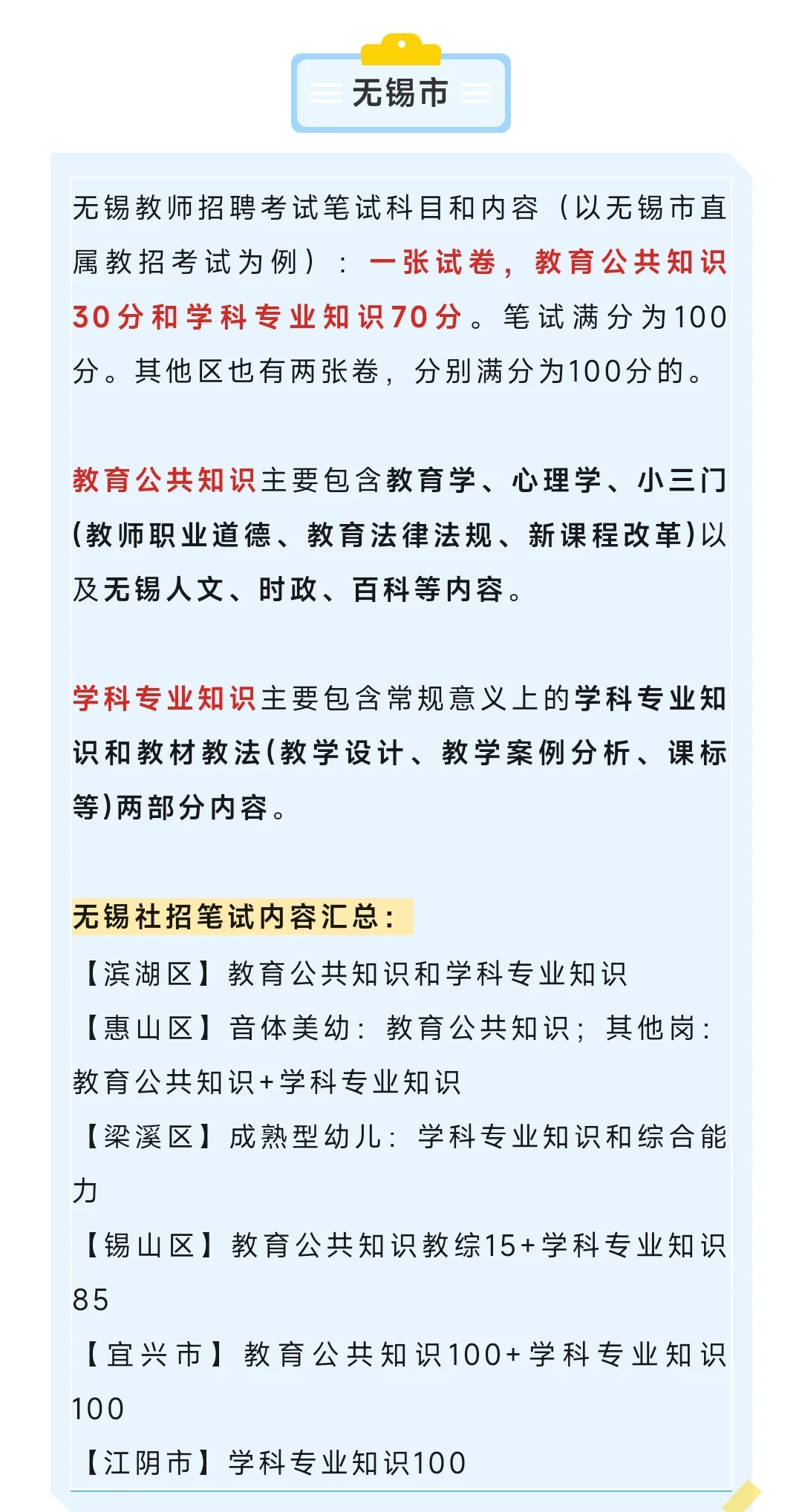 江苏教招笔试考什么?详细汇总篇
