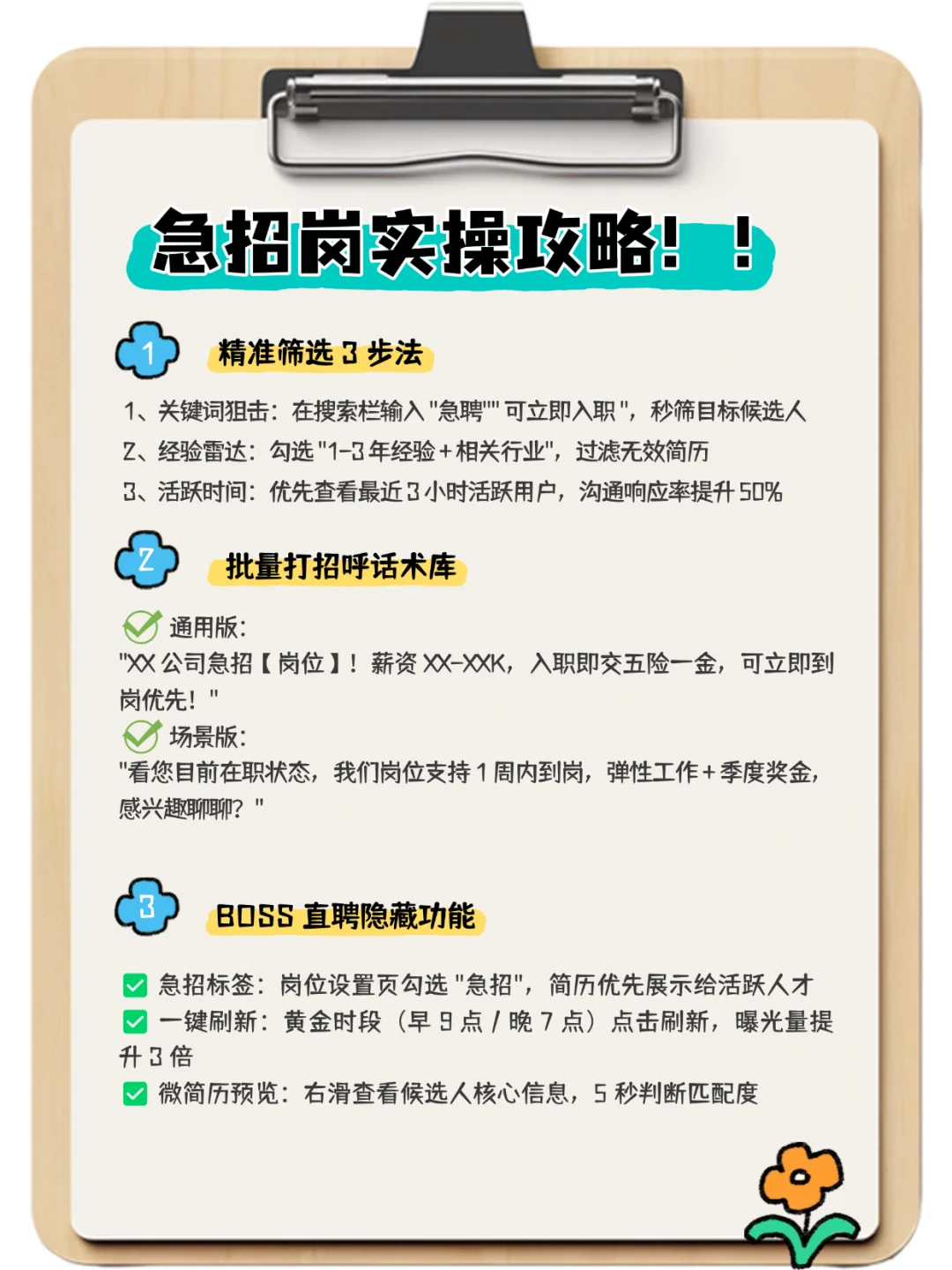 ⏰急招岗救星！一天内招到人的秘密！