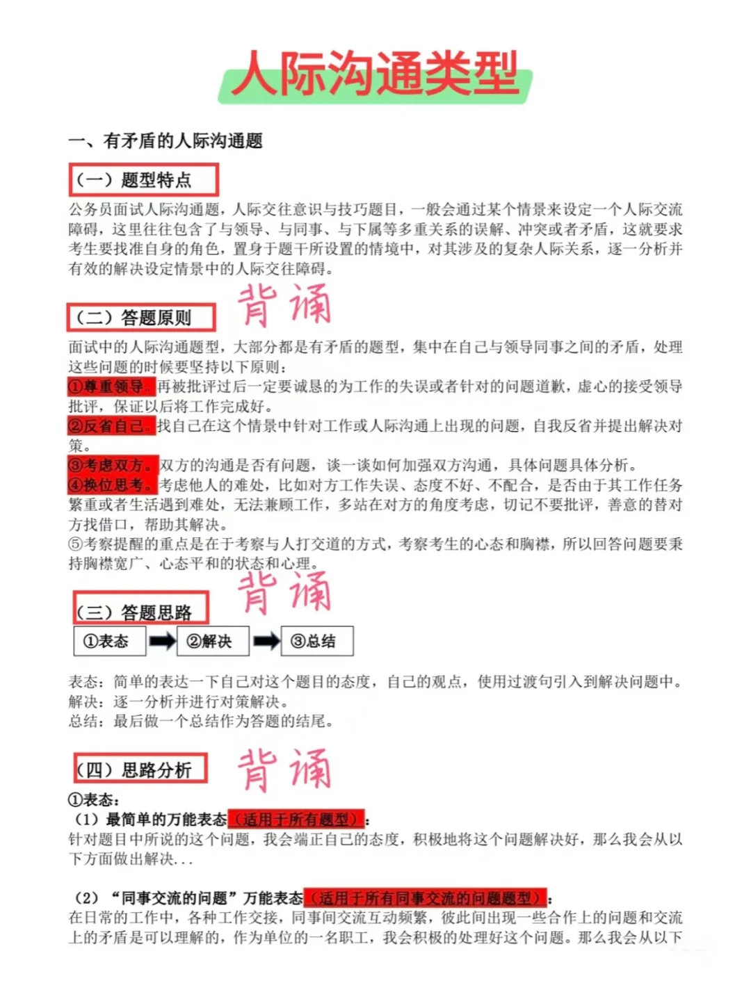 25年社区招聘面试，就这五页直接背