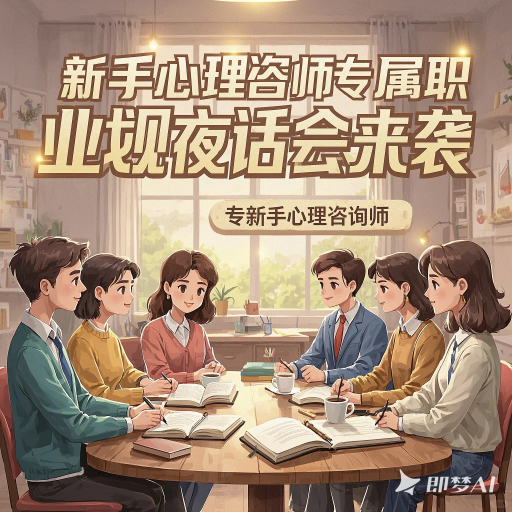 新手心理咨询师专属职业规划夜话会来袭