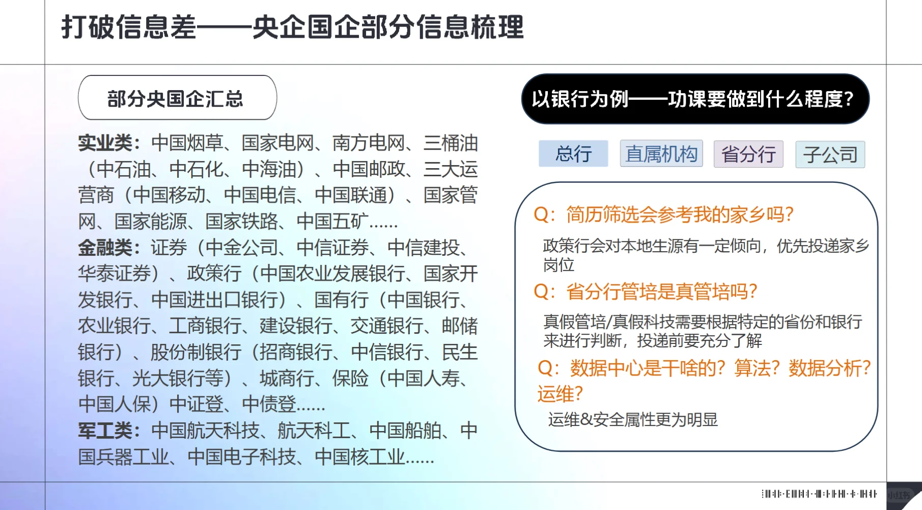 秋招经验分享