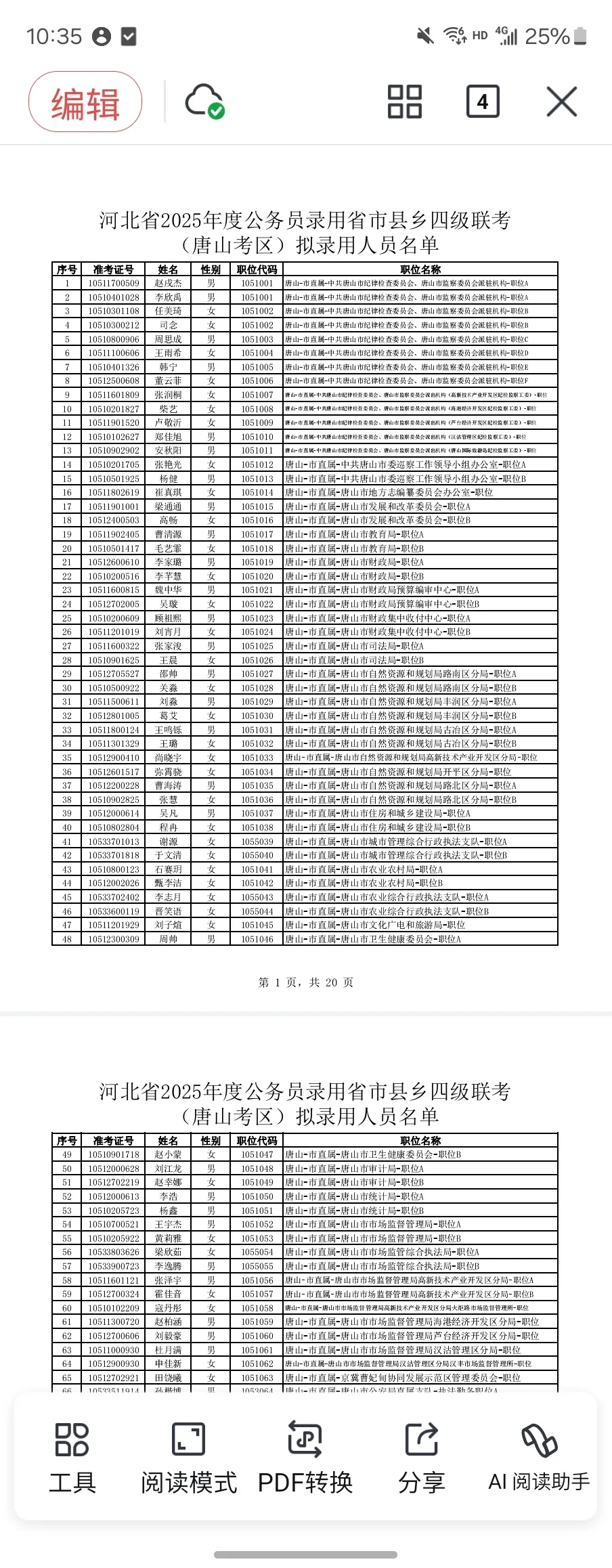 哪里？唐山