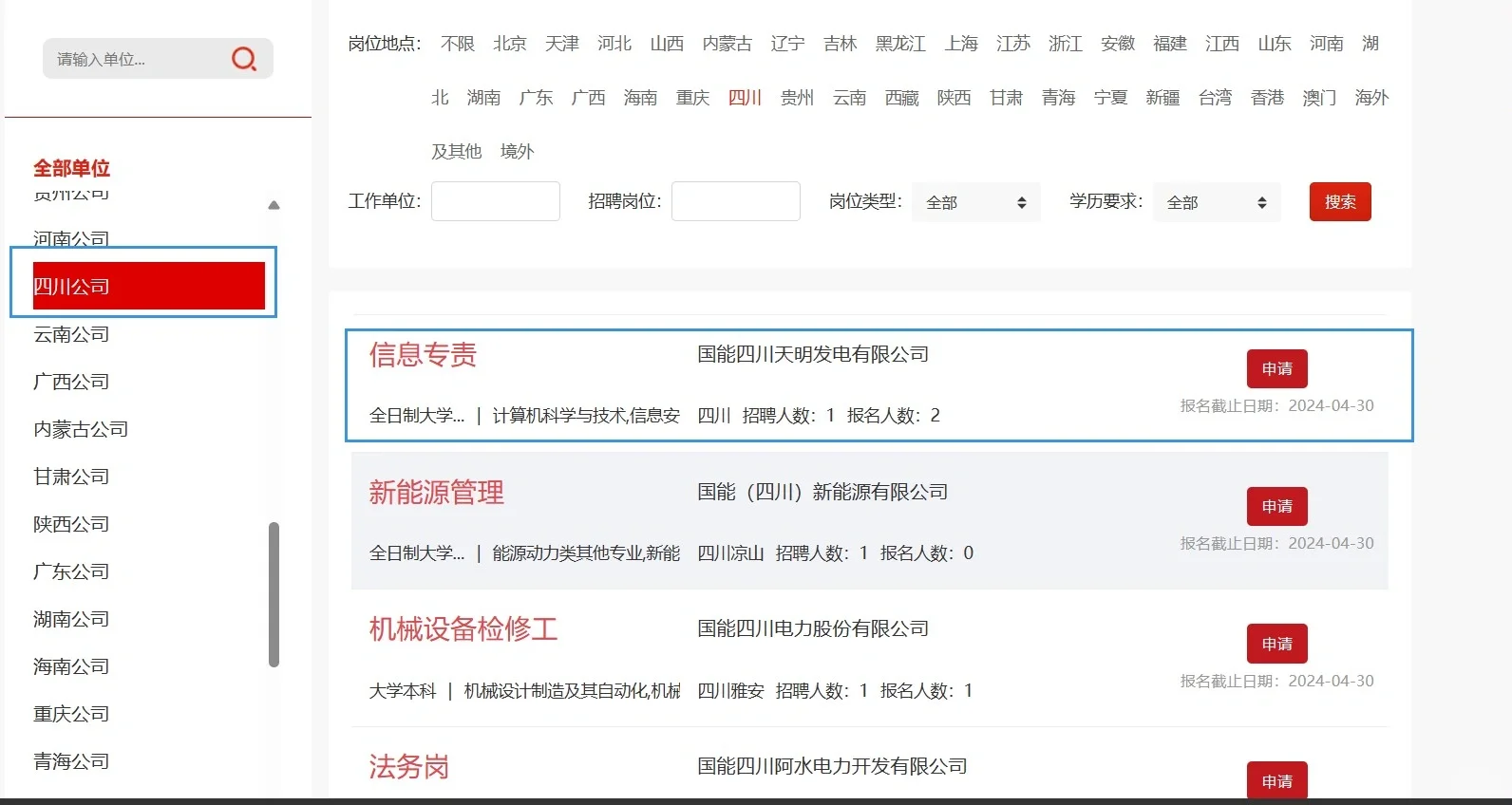 大四择业参考之国家能源集团