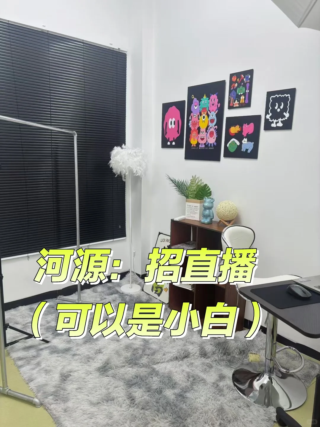 新开的工作室，要主播呀