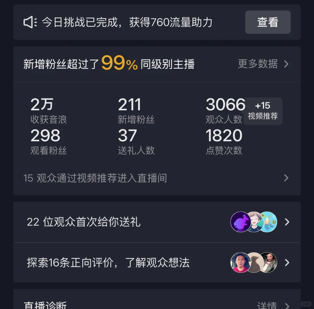 新人主播一个月赚2万啦