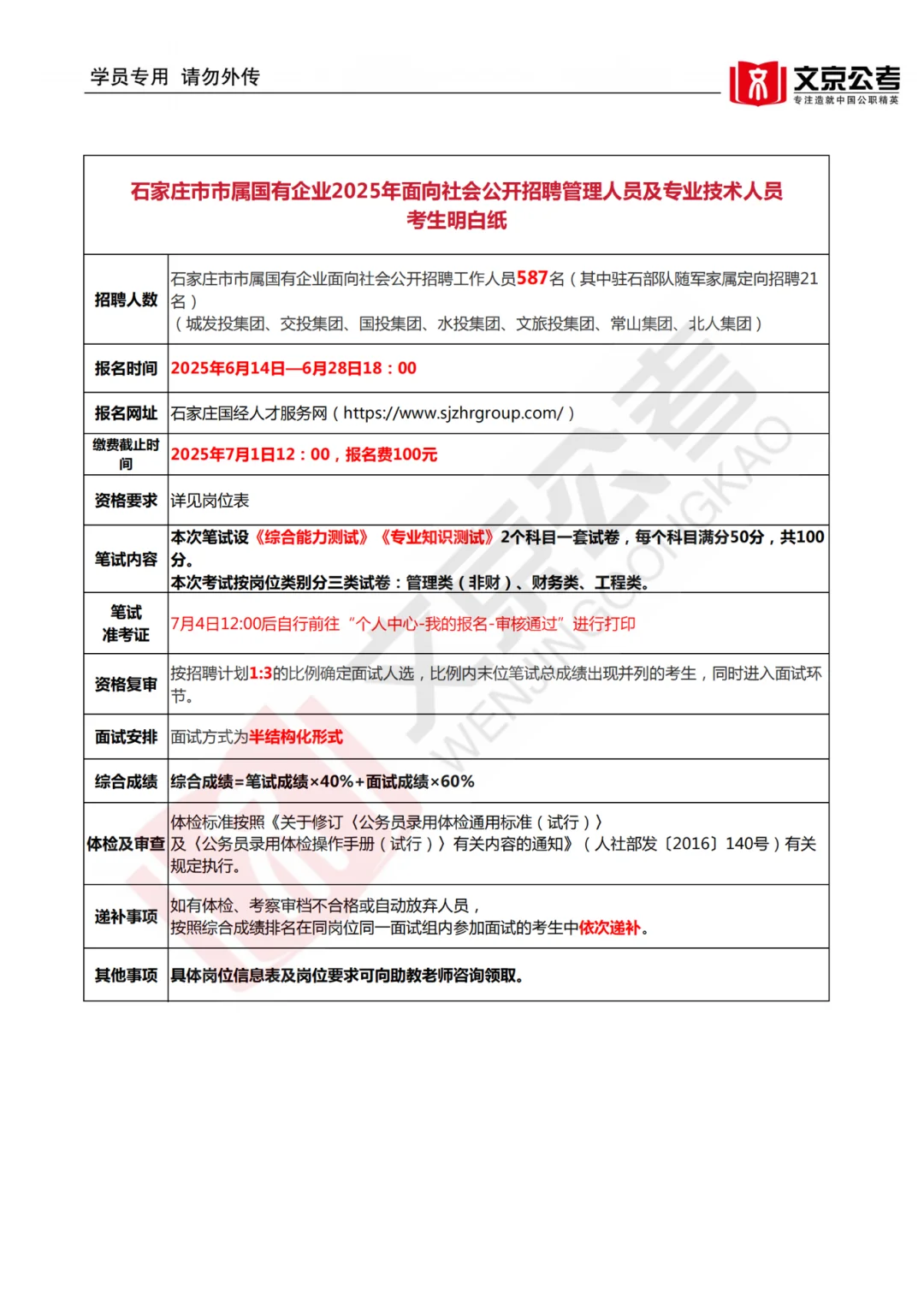 25石家庄市属国企招聘587人