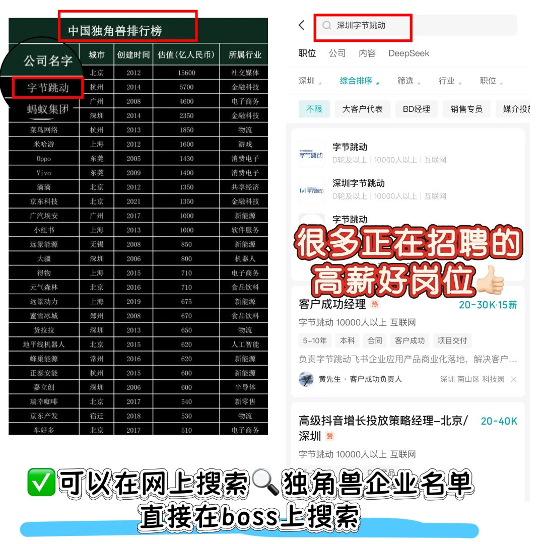 突然发现……大家找到好公司的思路都好清晰啊