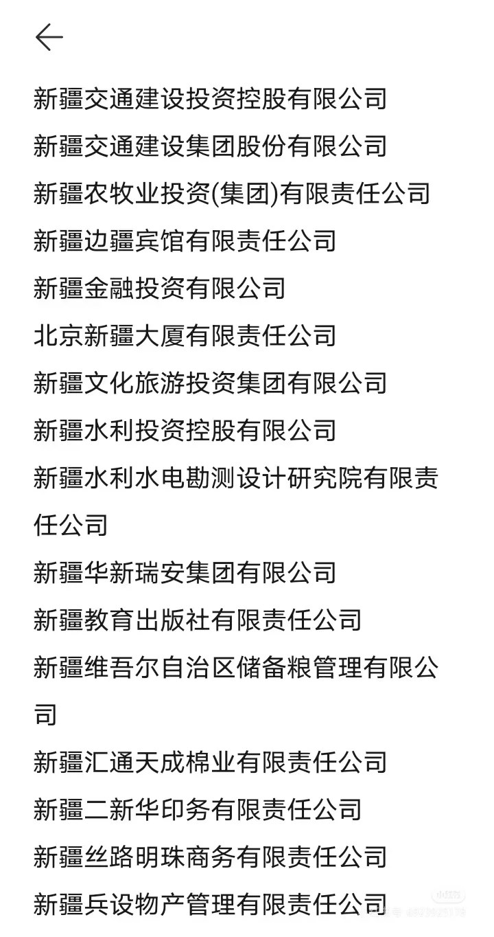 新疆人少,但是国企是真多!