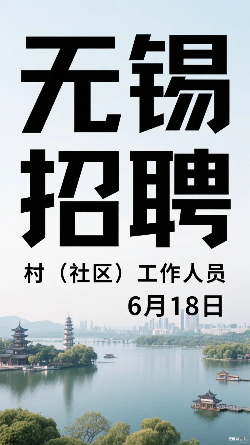 惠山区招71名村（社区）工作人员！！！