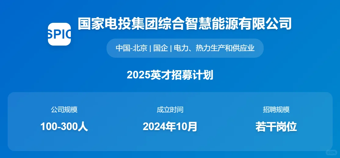 ?国电投新锐公司重磅招聘！硕士优先