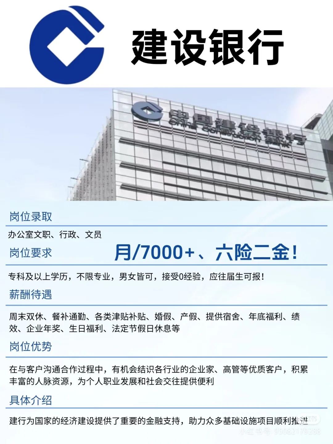 建设银行招聘啦!!!