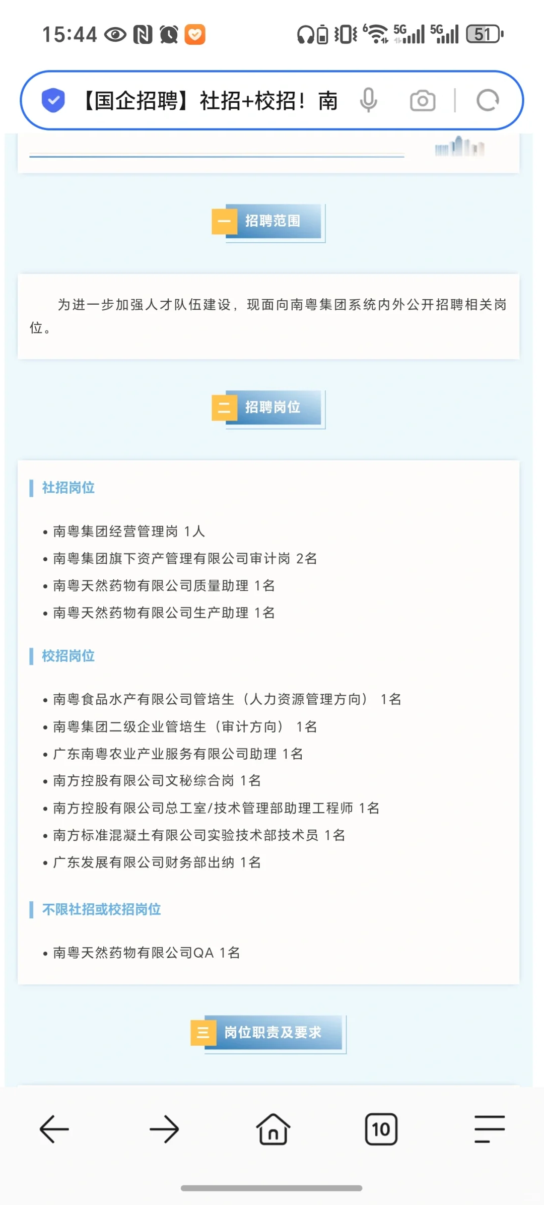 广东南粤集团有限公司招聘13人公告