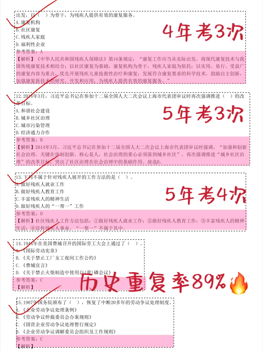 社区工作者招聘，真的不急了，熬夜背完稳了