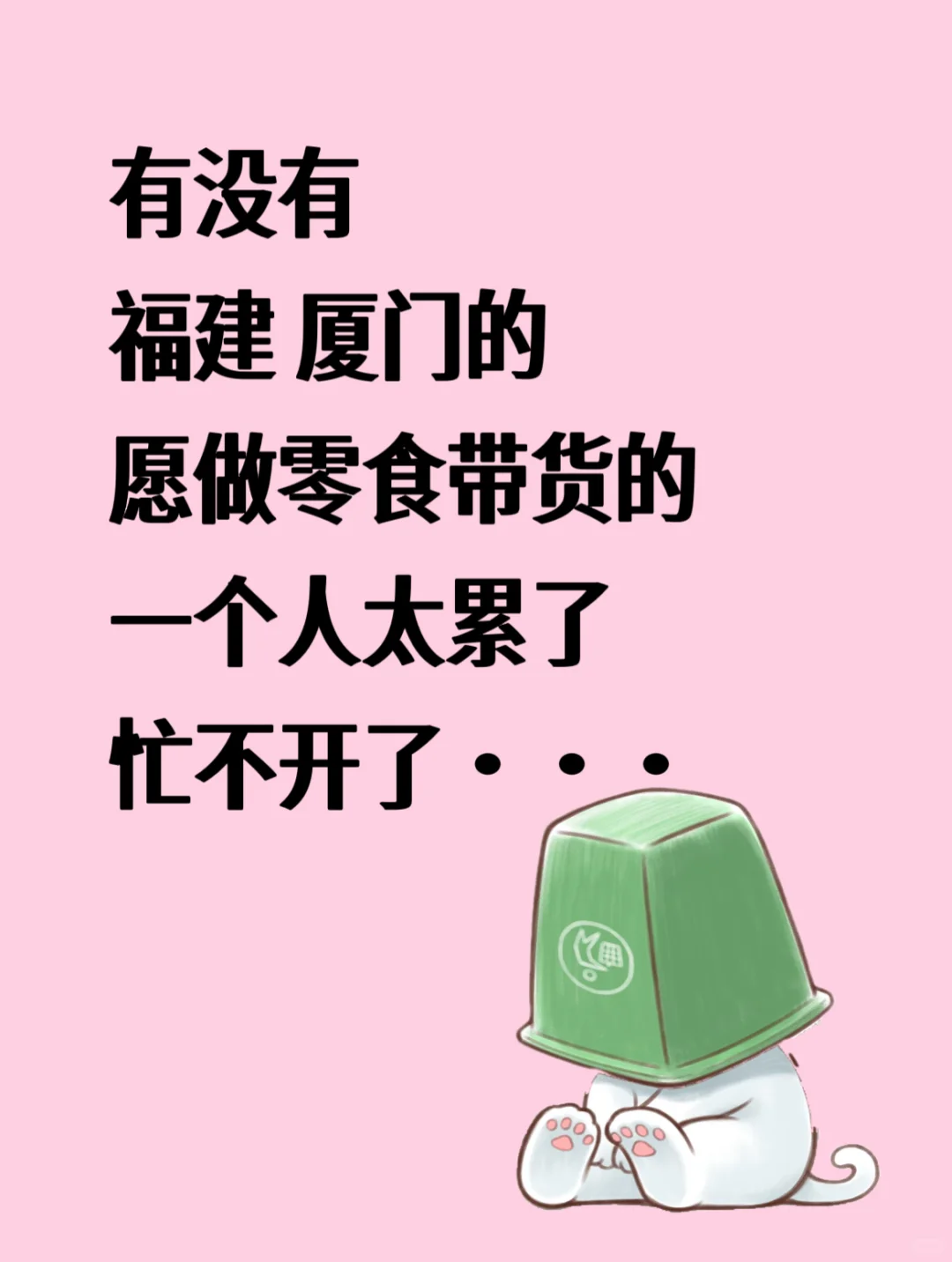 巡个厦门的搭子，福建的都可以
