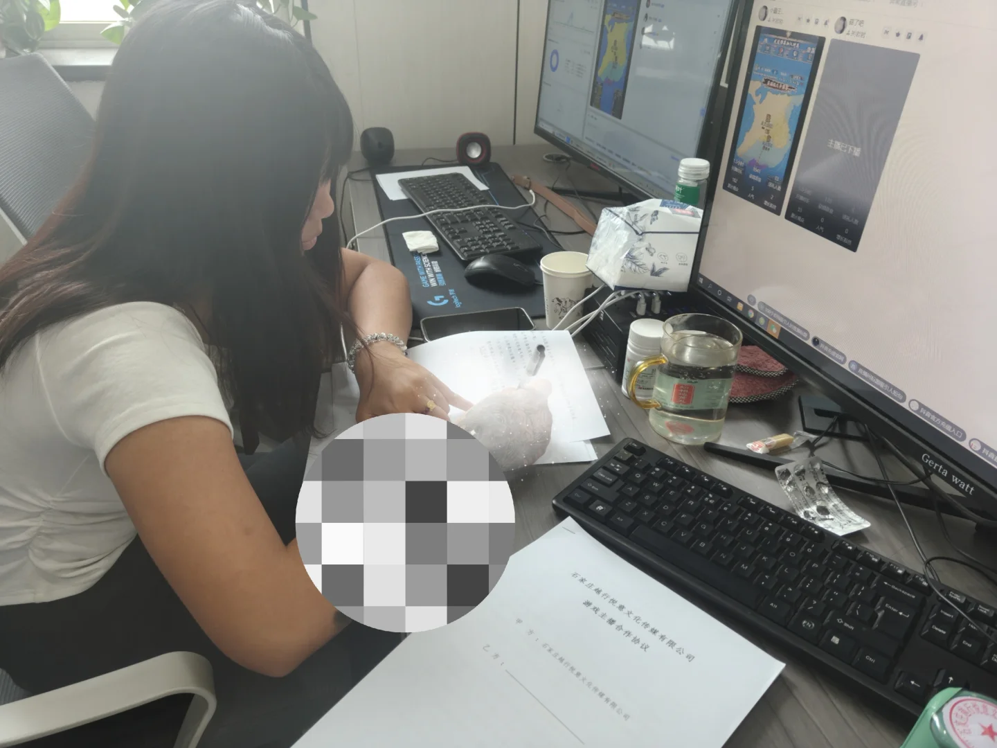 新来的游戏主播签约啦！