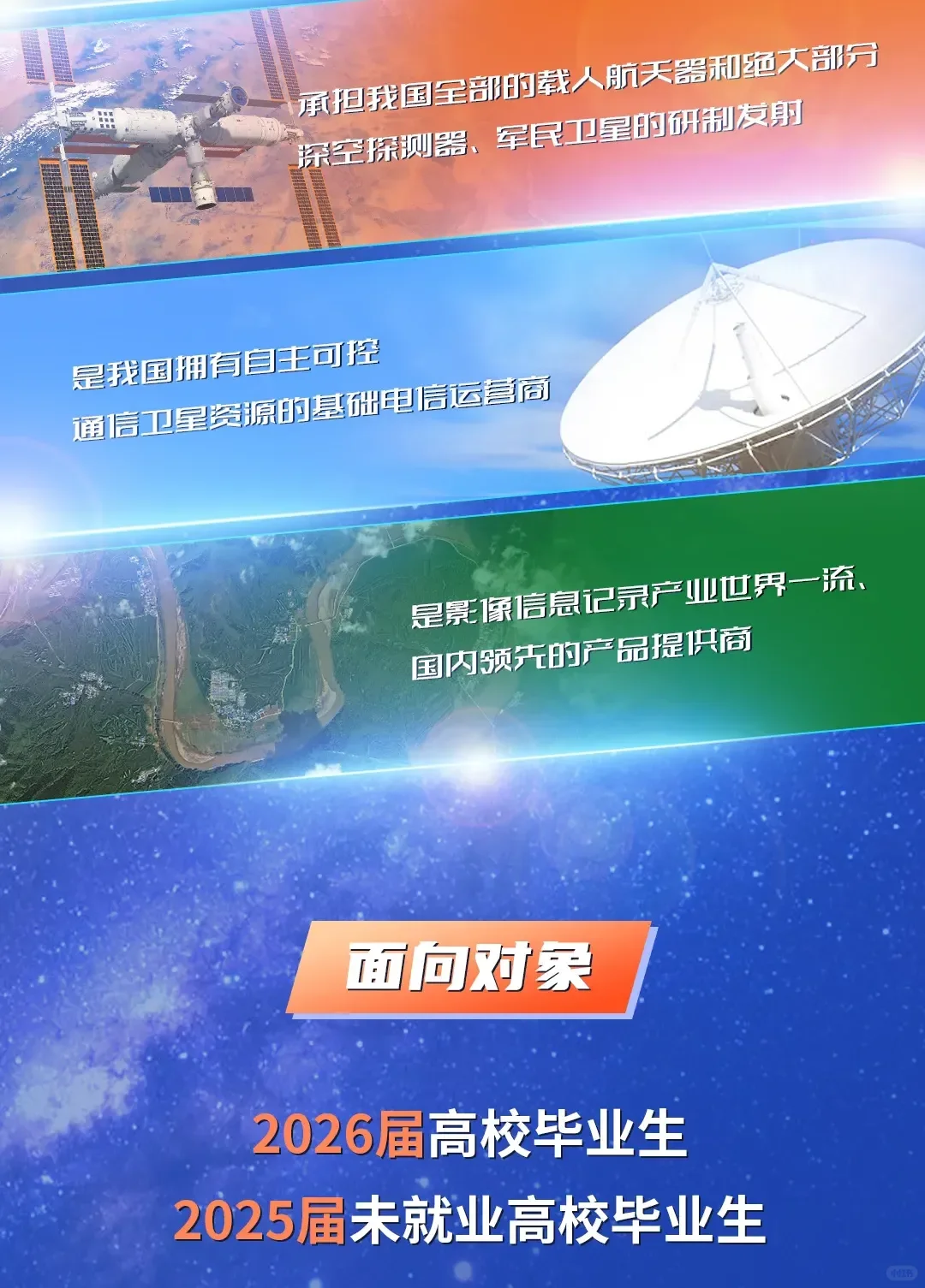 中国航天科技集团2026校招提前批启动！