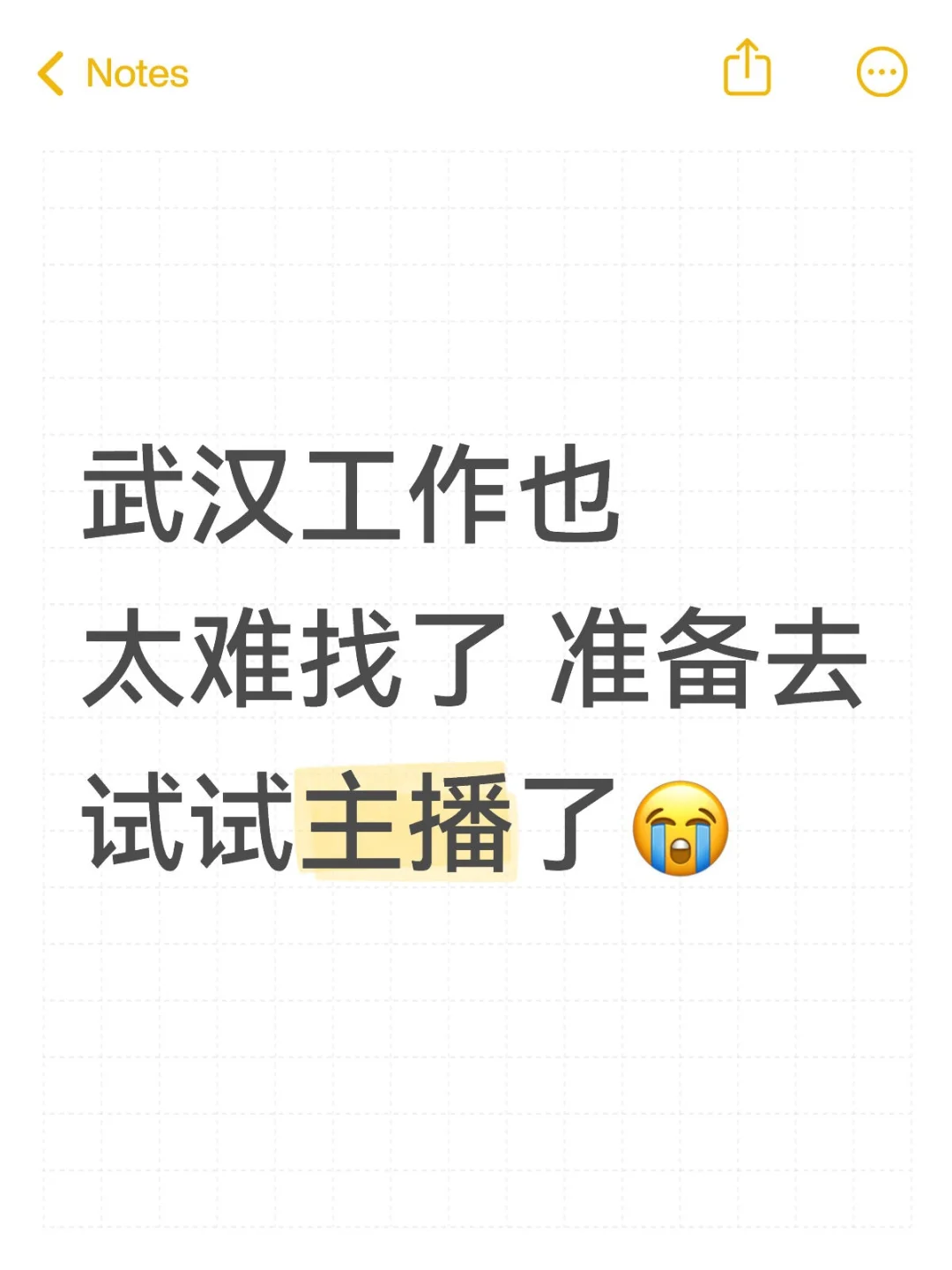 武汉工作也太难找了 准备去试试主播了?