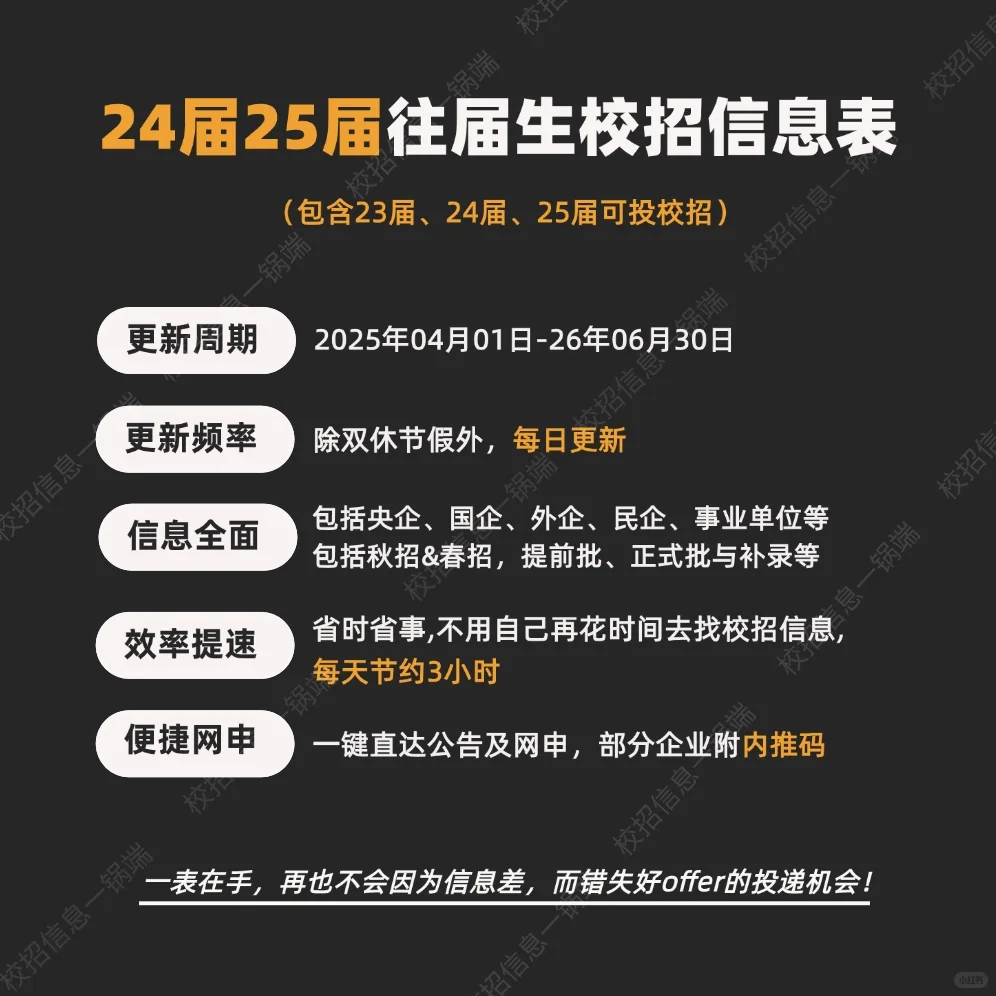 6月也能等到咱往届生的好饭!