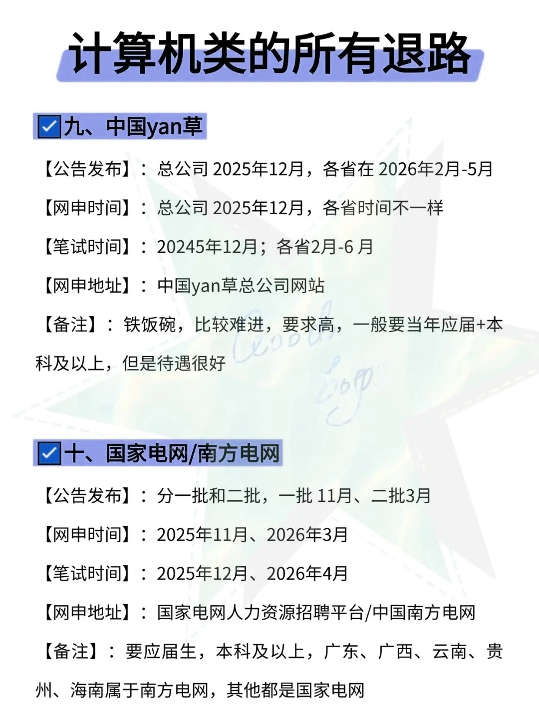 计算机类同学的所有退路!!!