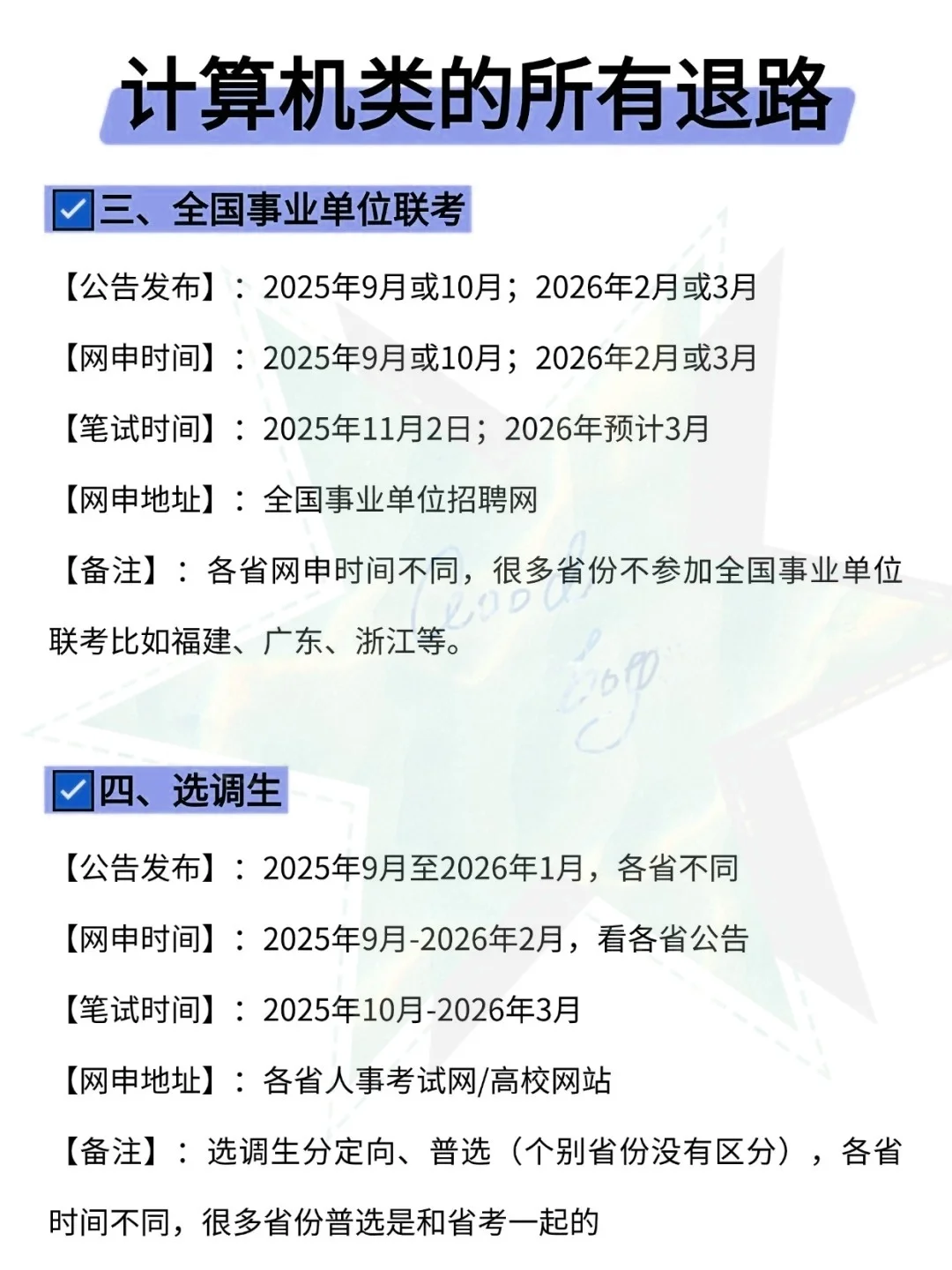 计算机类同学的所有退路!!!