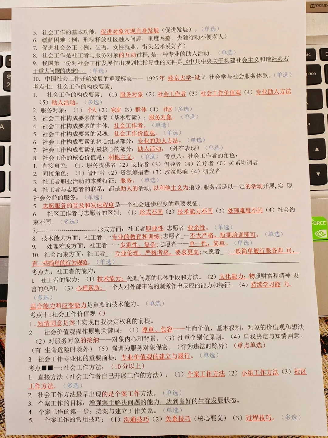 社区工作者，就这14页，背完一周稳过80➕