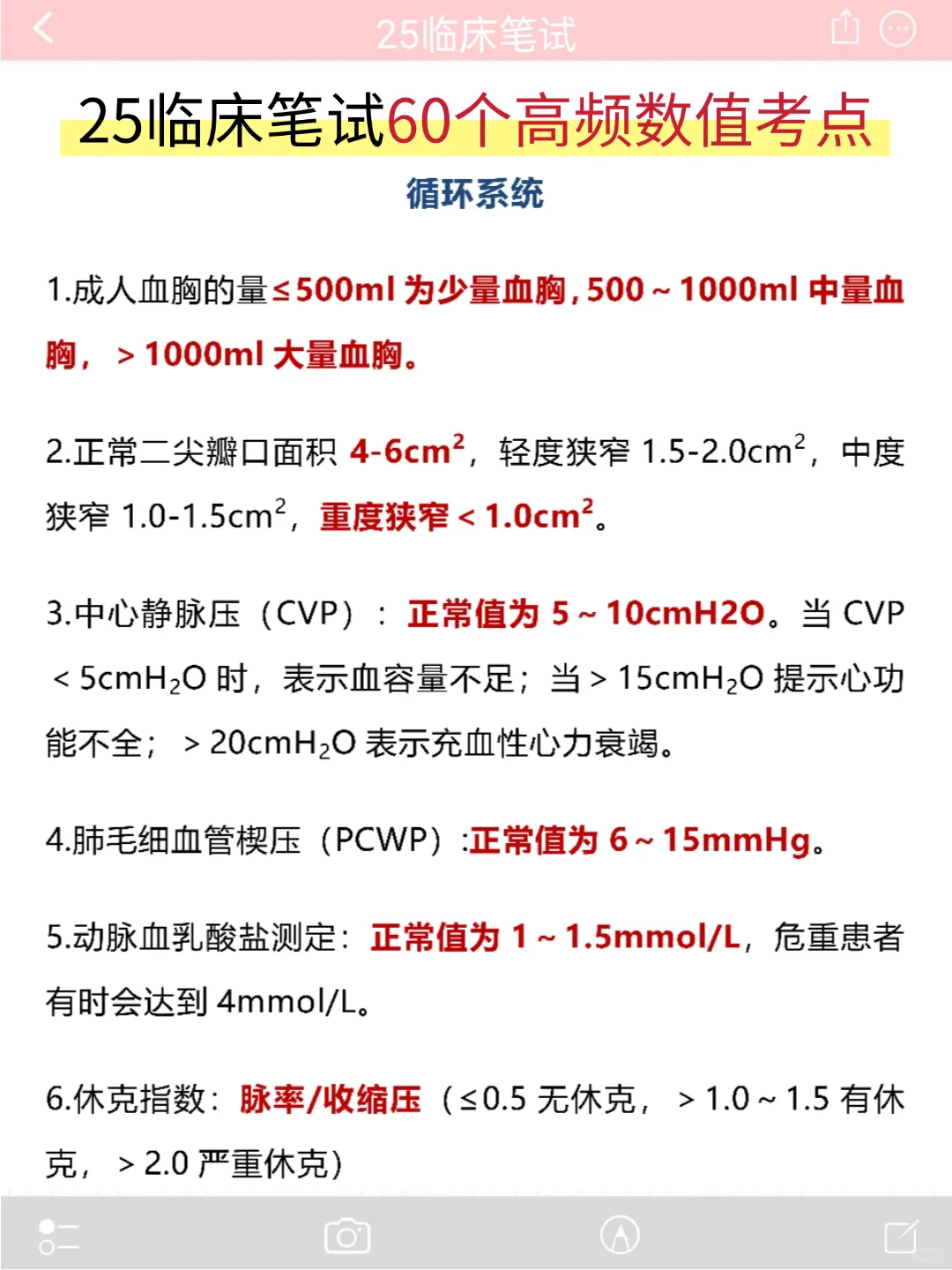 暑期随便玩,反正临床笔试锤点就这9页纸