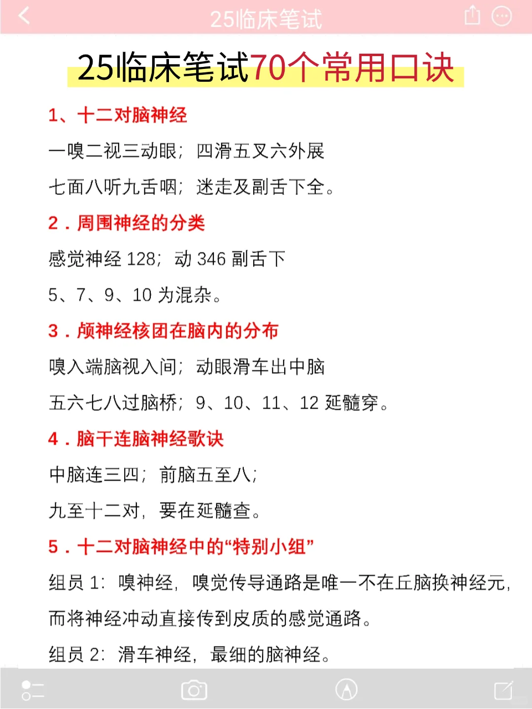 暑期随便玩,反正临床笔试锤点就这9页纸