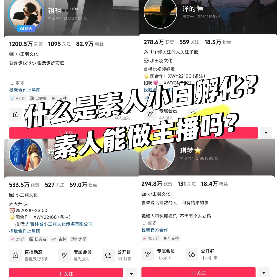 素人小白孵化主播真的靠谱吗?