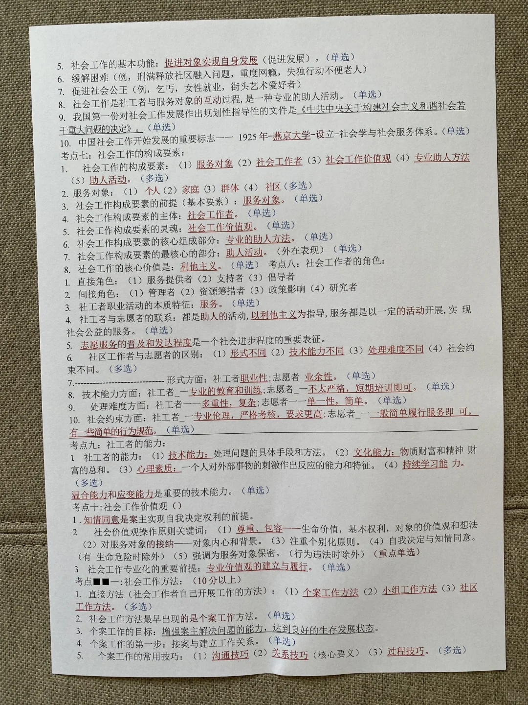 社区招聘背诵极简版，5h足矣！