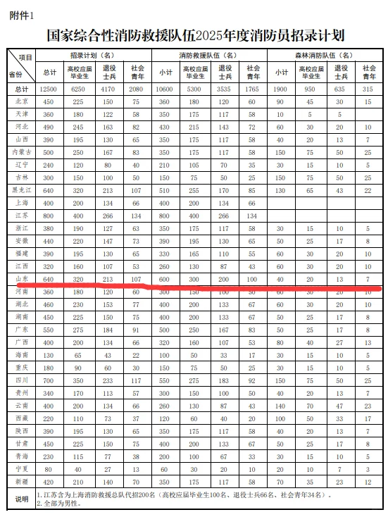 无笔试！国家消防员招录公告发布！