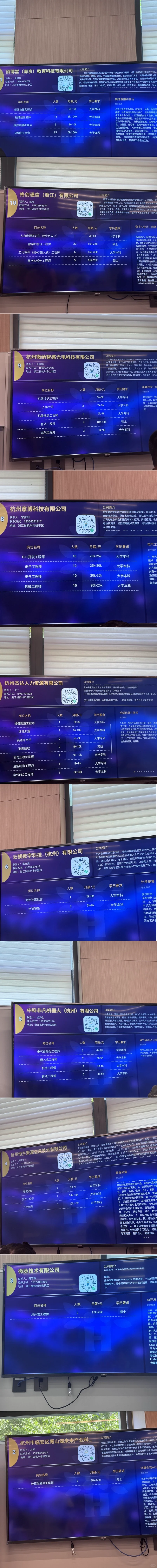 6.28 杭州 人工智能专场招聘信息
