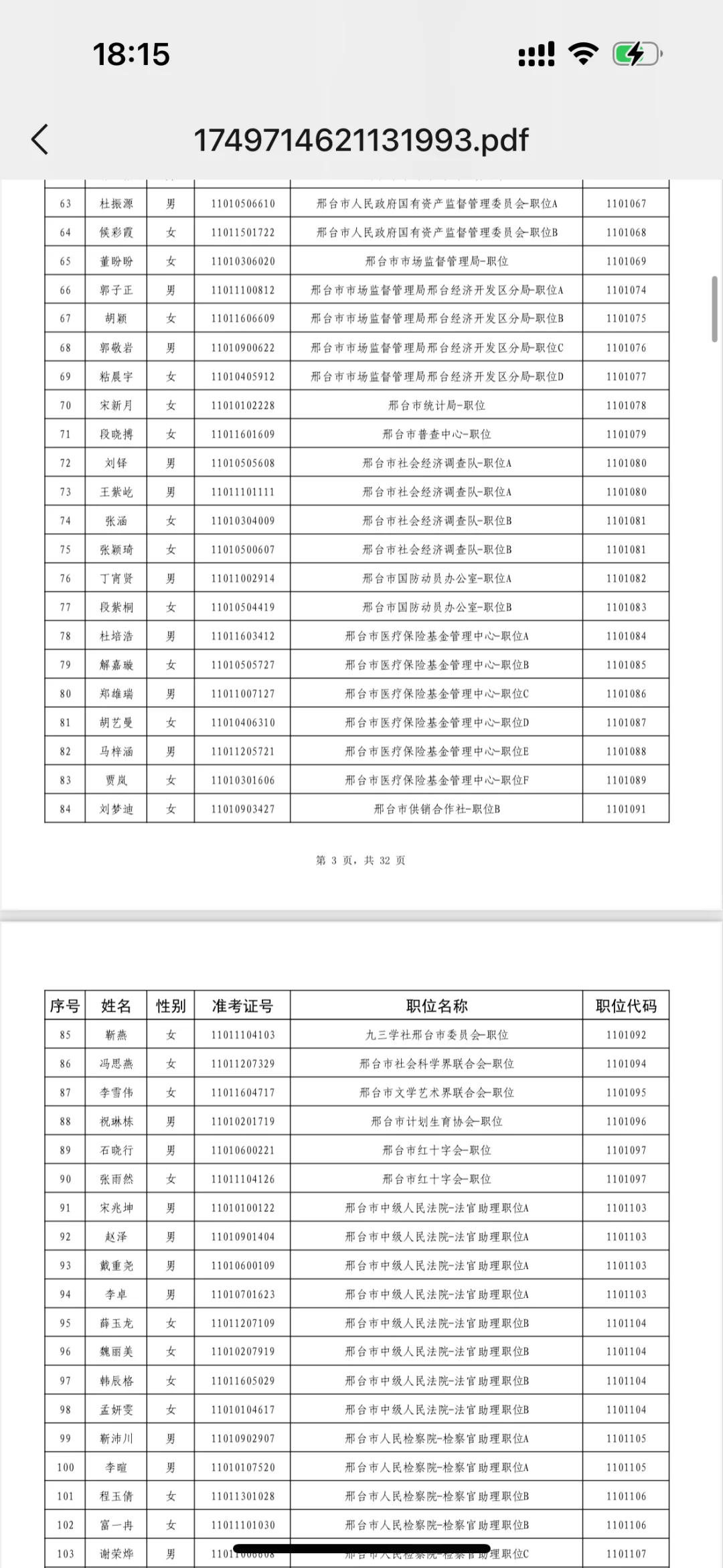 邢台公示了！