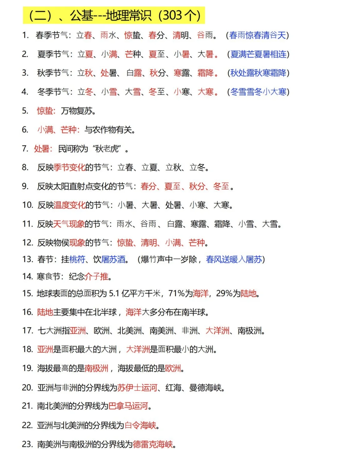 2025公共基础原来重点就这些，好背哭了?