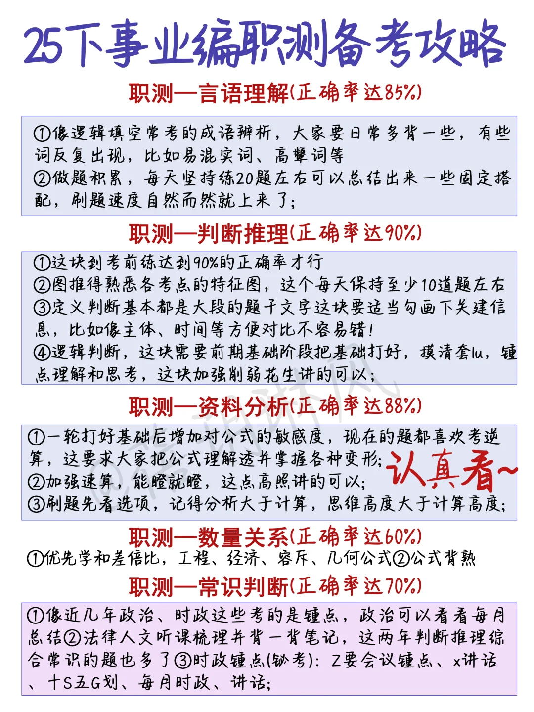 从7月1日暑假开始备考25下半年事业编计划♥️