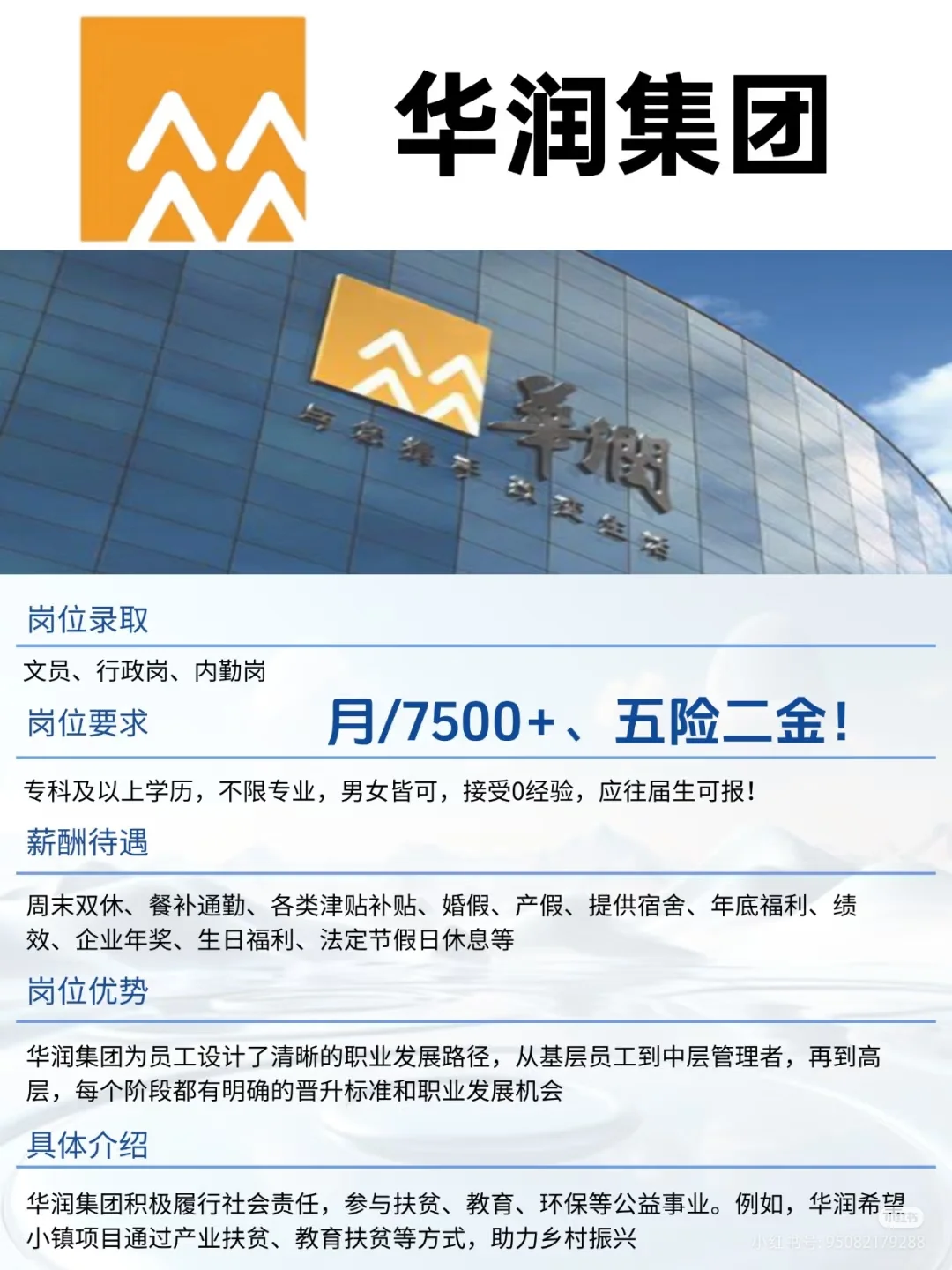华润集团正招人,周末双休!