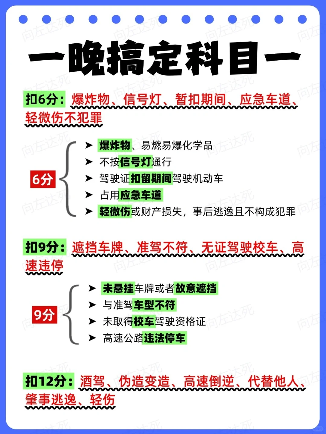科目一这样里记，也太太简单了吧！！！！