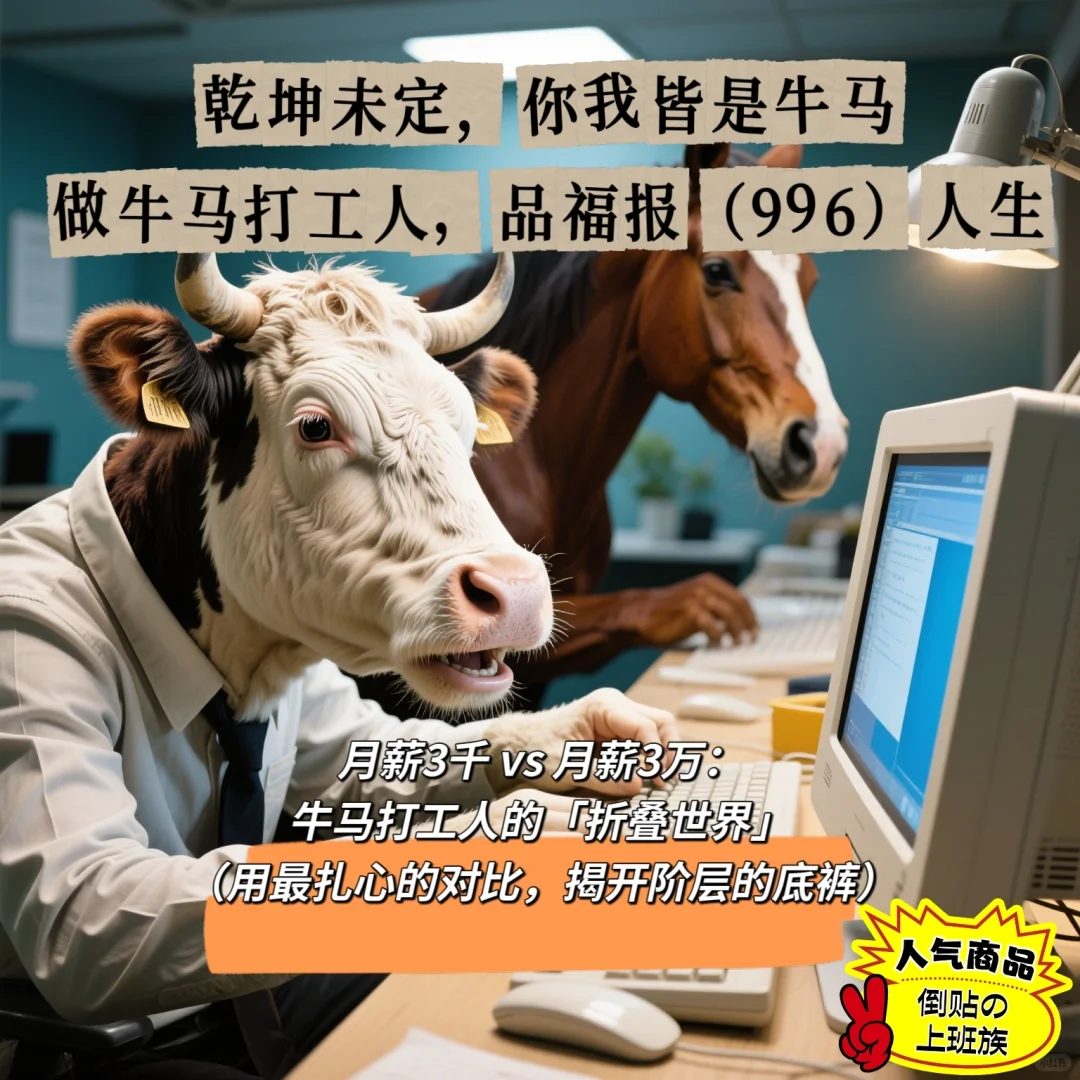 月薪3千 vs 月薪3万：牛马打工人的折叠世界