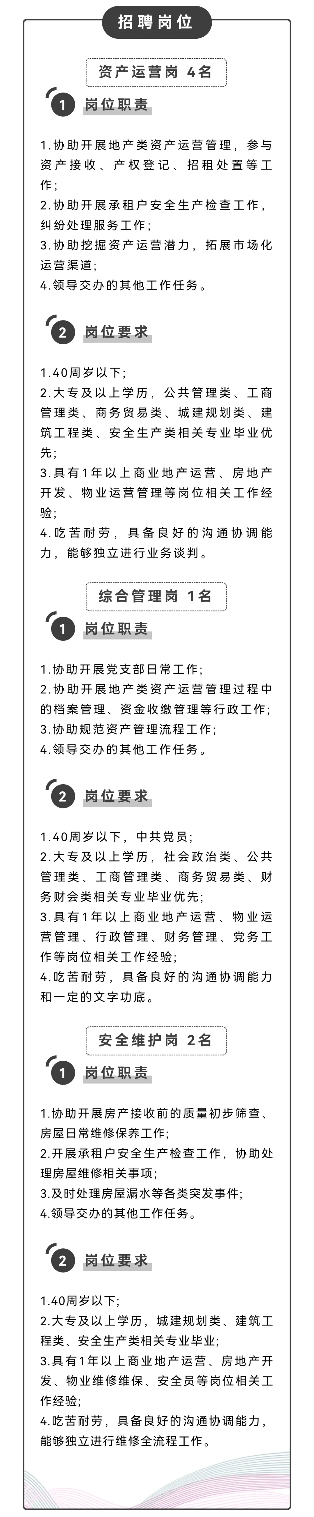 南京市鼓楼国有资产投资发展控股集团招聘